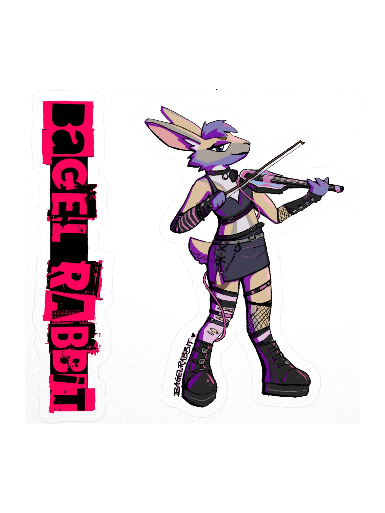 VIOLIN BUN STICKER product image (1)