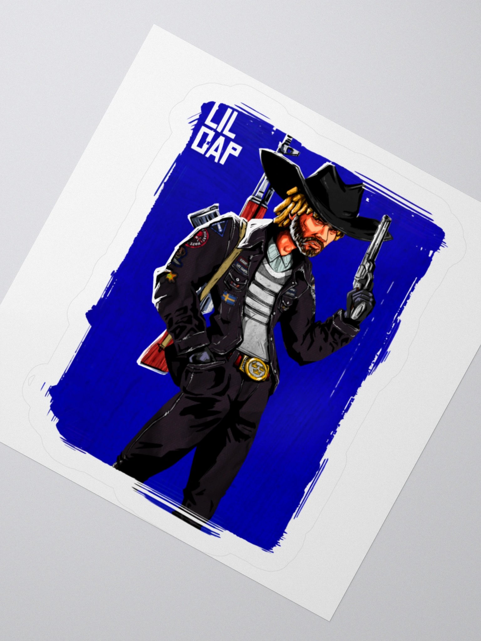 Lil Cap Portrait Sticker product image (5)