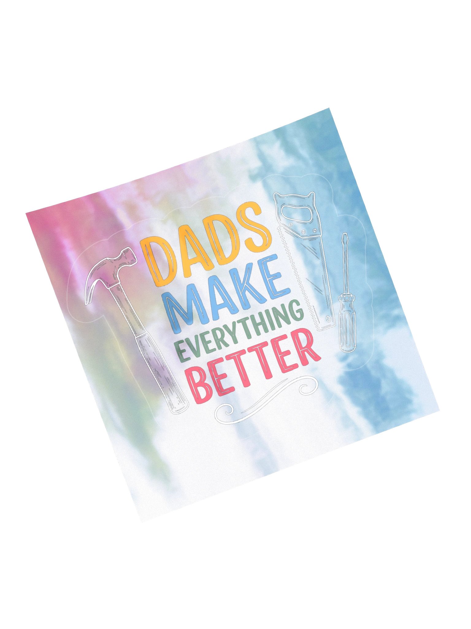 Dads Make Everything Better Holographic Sticker Sheet product image (13)