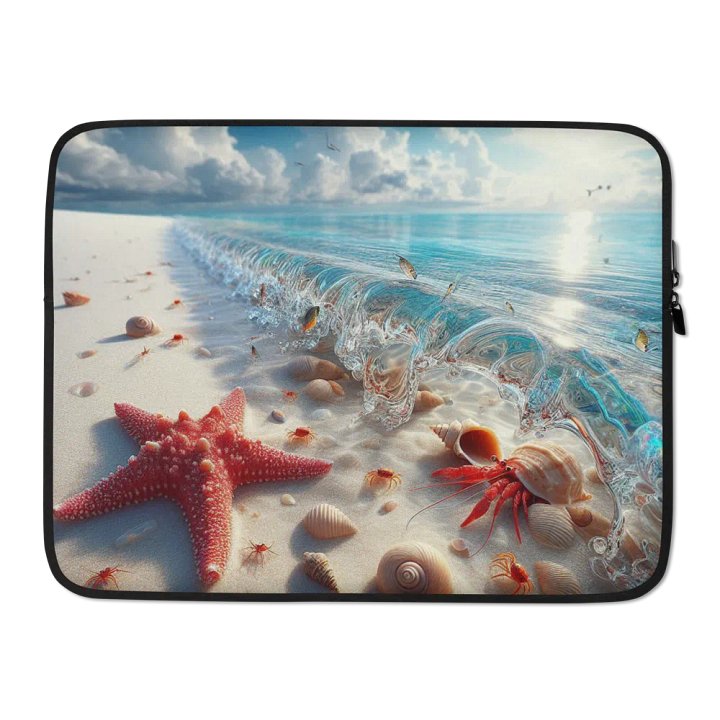 Tropical Shores Laptop Sleeve | AI Design product image (2)