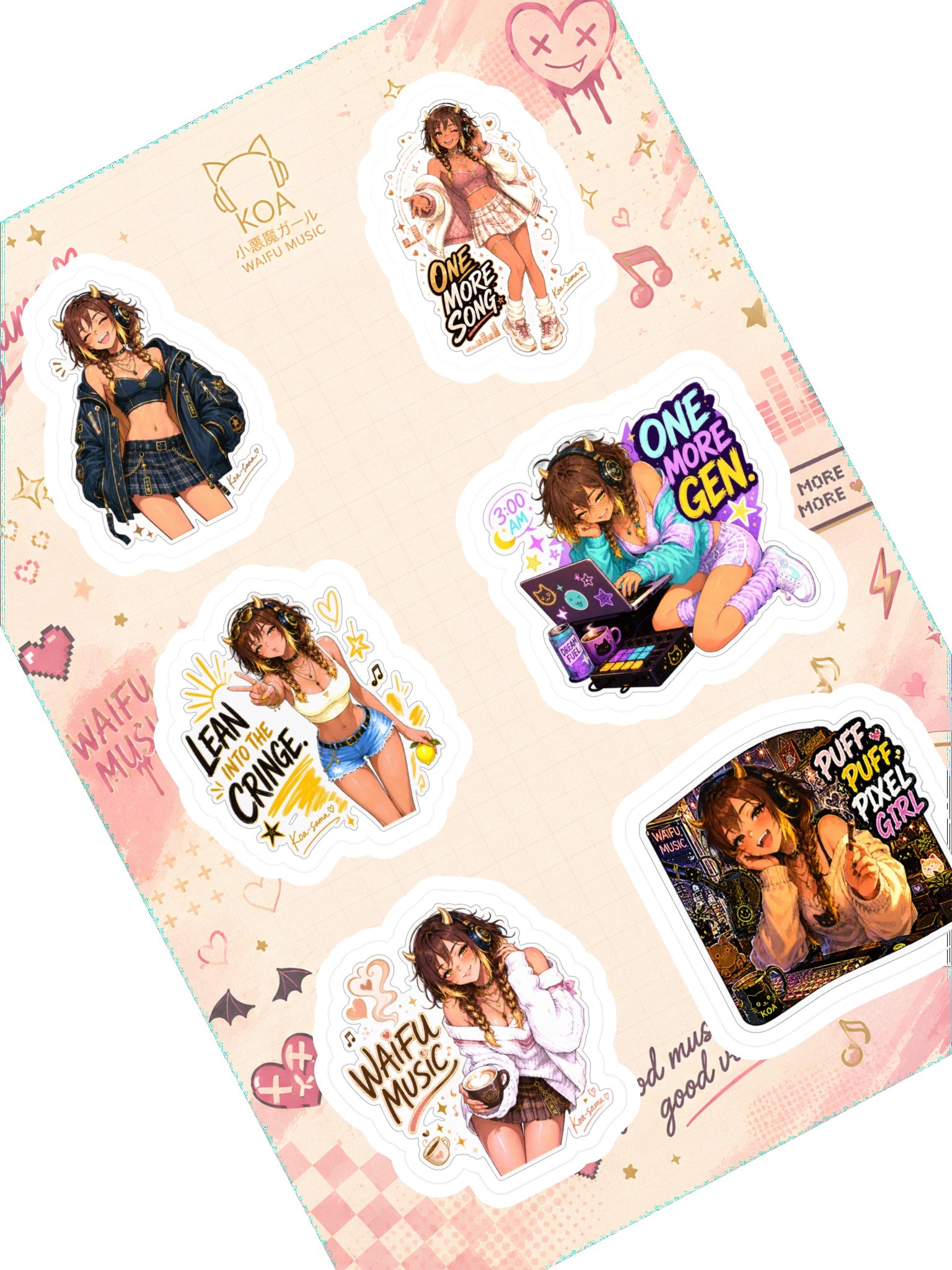 Koa-sama Sticker Sheet product image (1)
