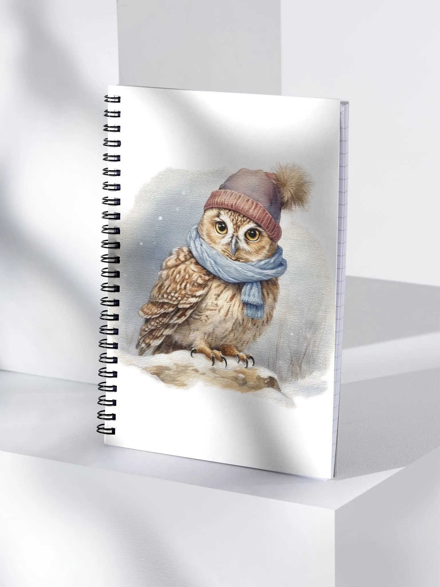 Adorable cute owl wearing a hat and scarf product image (4)