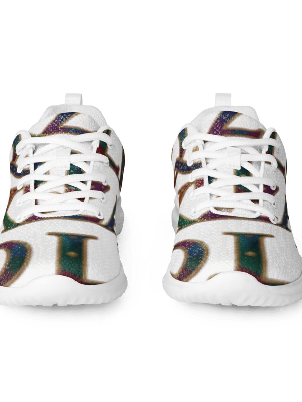 XZAQLI "Jeweled Script" Premium Women's Sneakers (White) product image (5)