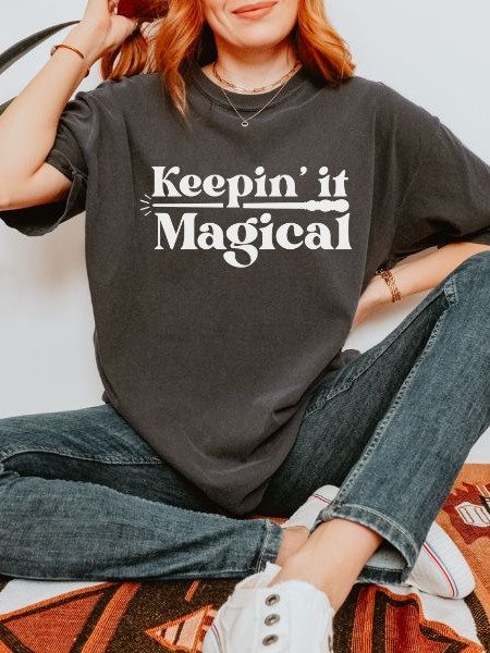 Keeping it Magical Vintage Minimalist Cozy Shirt product image (1)