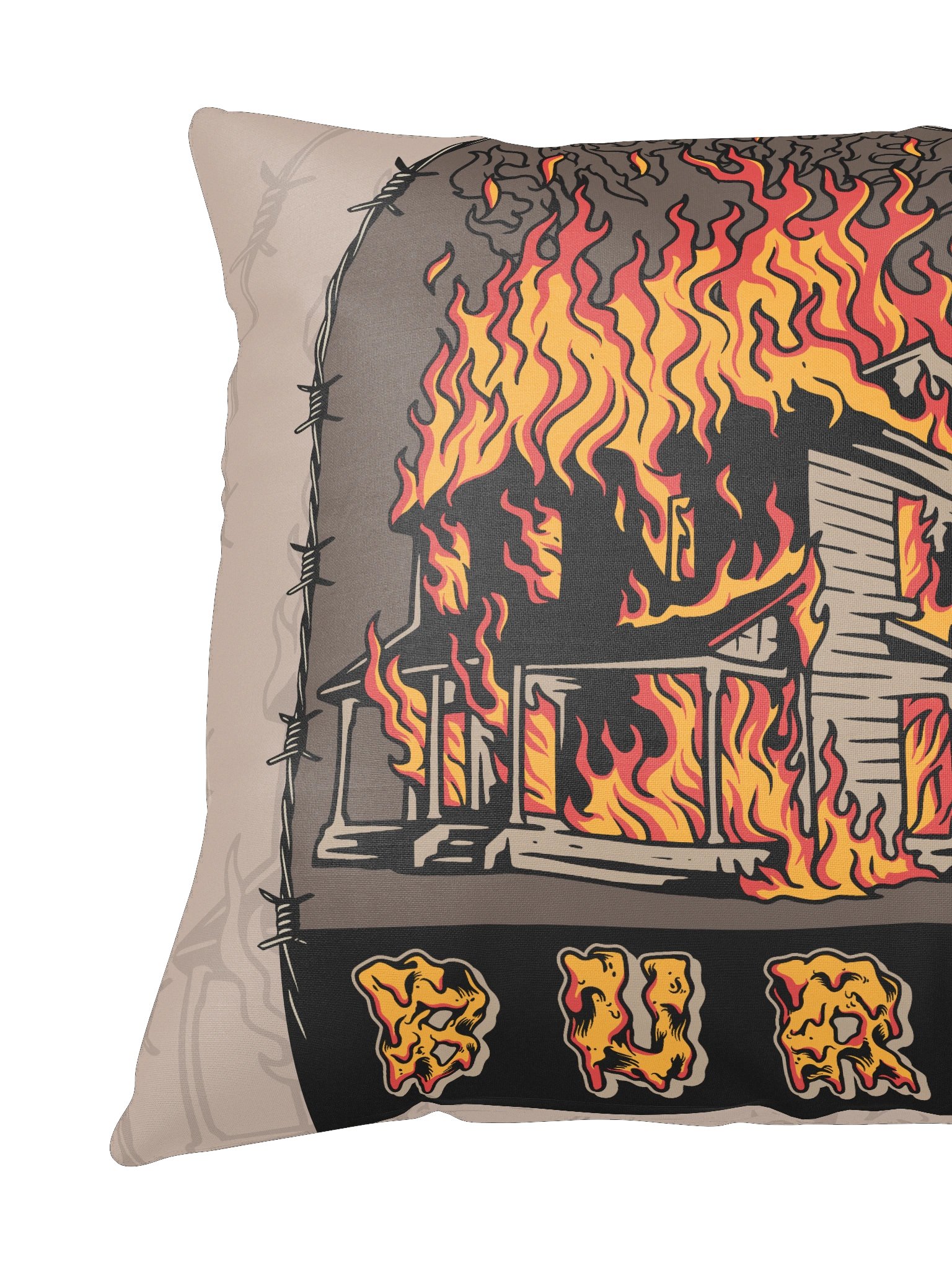 BURN Throw Pillow product image (2)