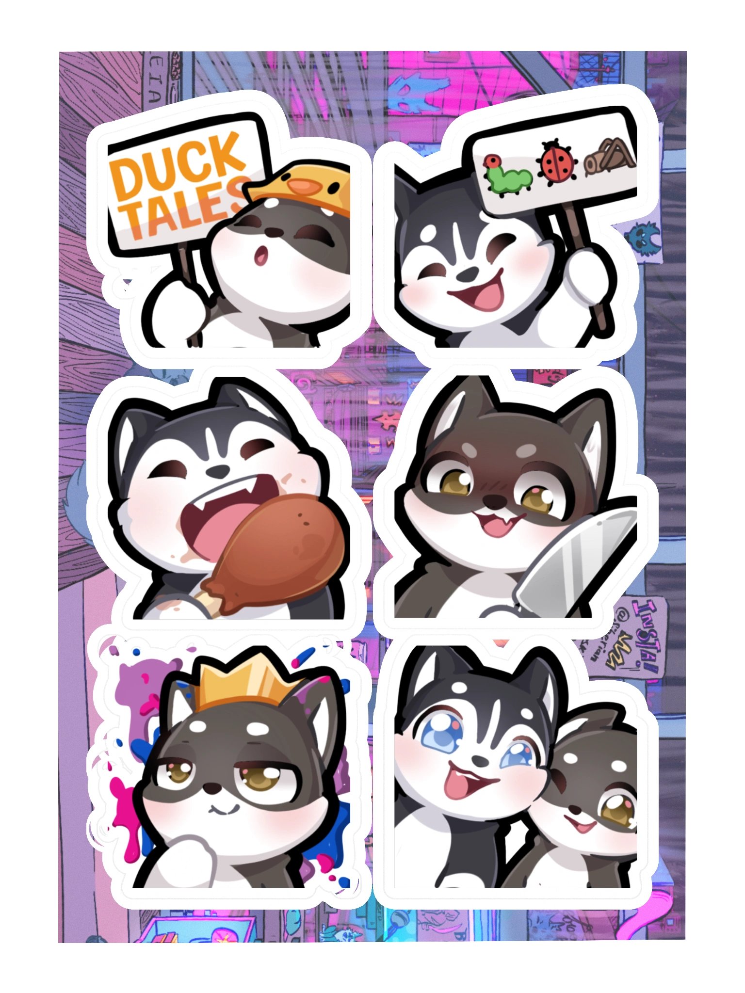 Siberian Derpskies Sticker Sheet 1 product image (3)