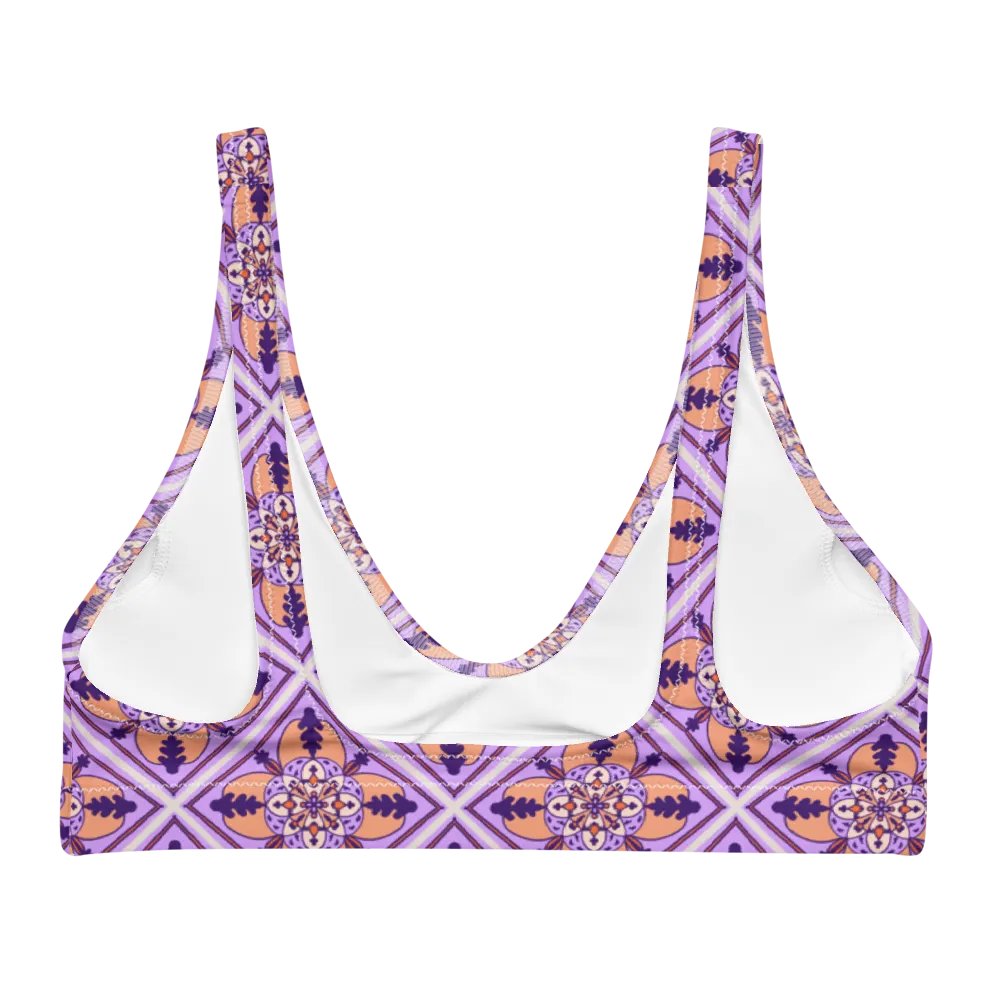 Detailed Symmetrical Pattern Padded Bikini Top product image (2)