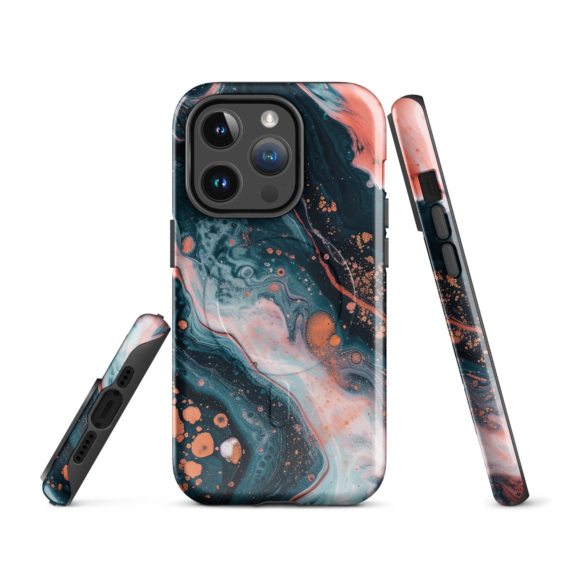 Marbled Swirls Tough Magnetic MagSafe® iPhone® 14, iPhone 15, iPhone 16, iPhone 17, Pro, Pro Max, Plus Cases. product image (1)