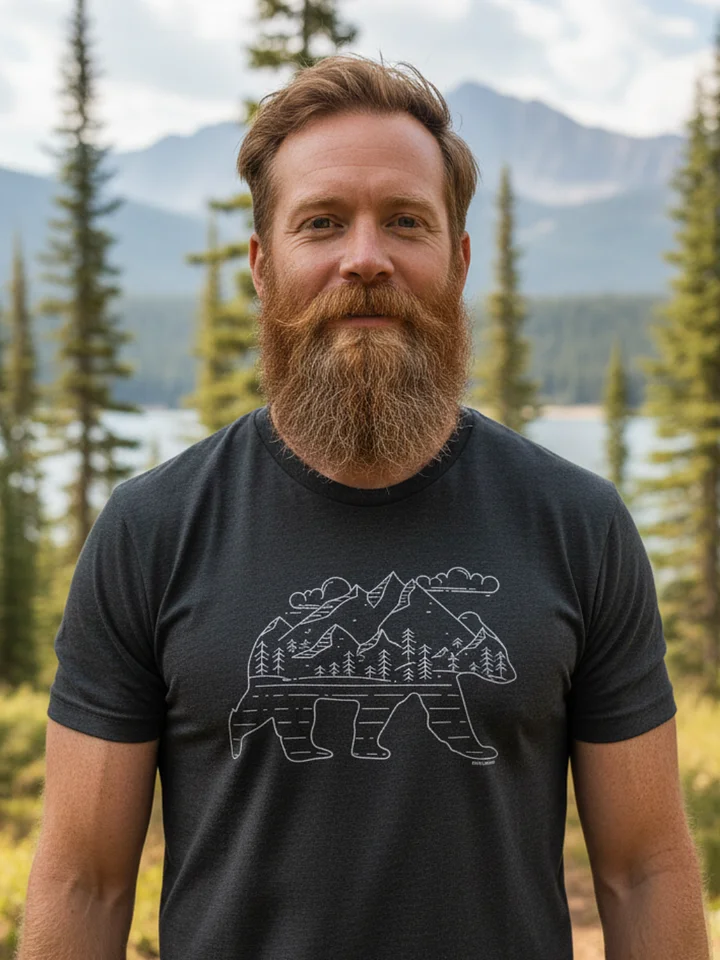 Mountain Sky Bear T-Shirt product image (3)