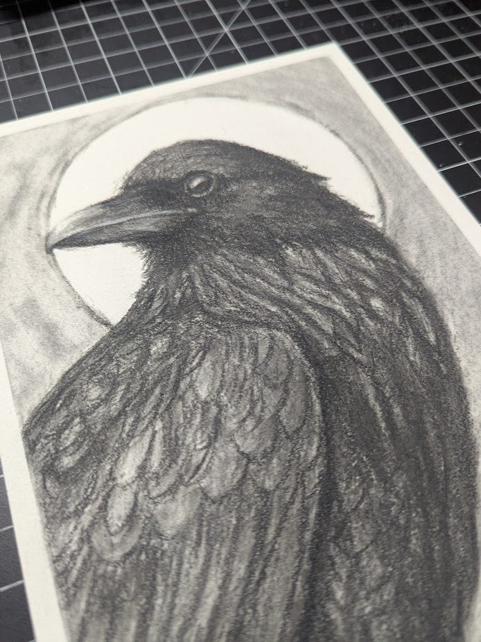 Original Art - Charcoal Corvid product image (2)
