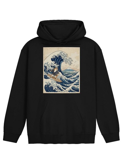 Great Wave Shiba Hoodie