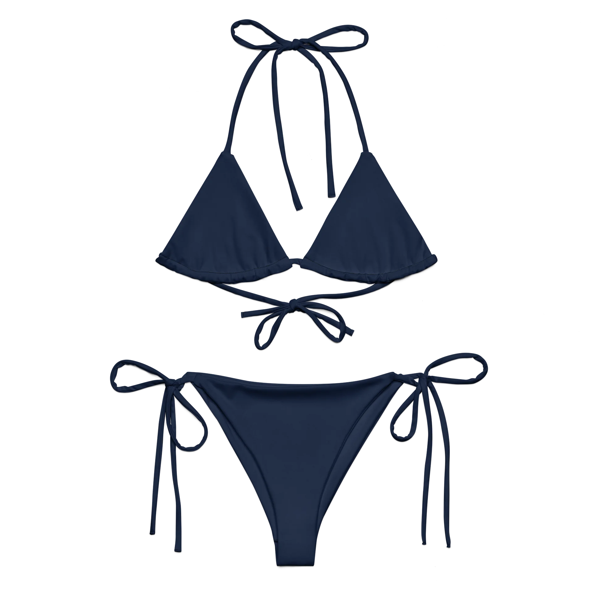 His House String Bikini Set - Navy product image (9)