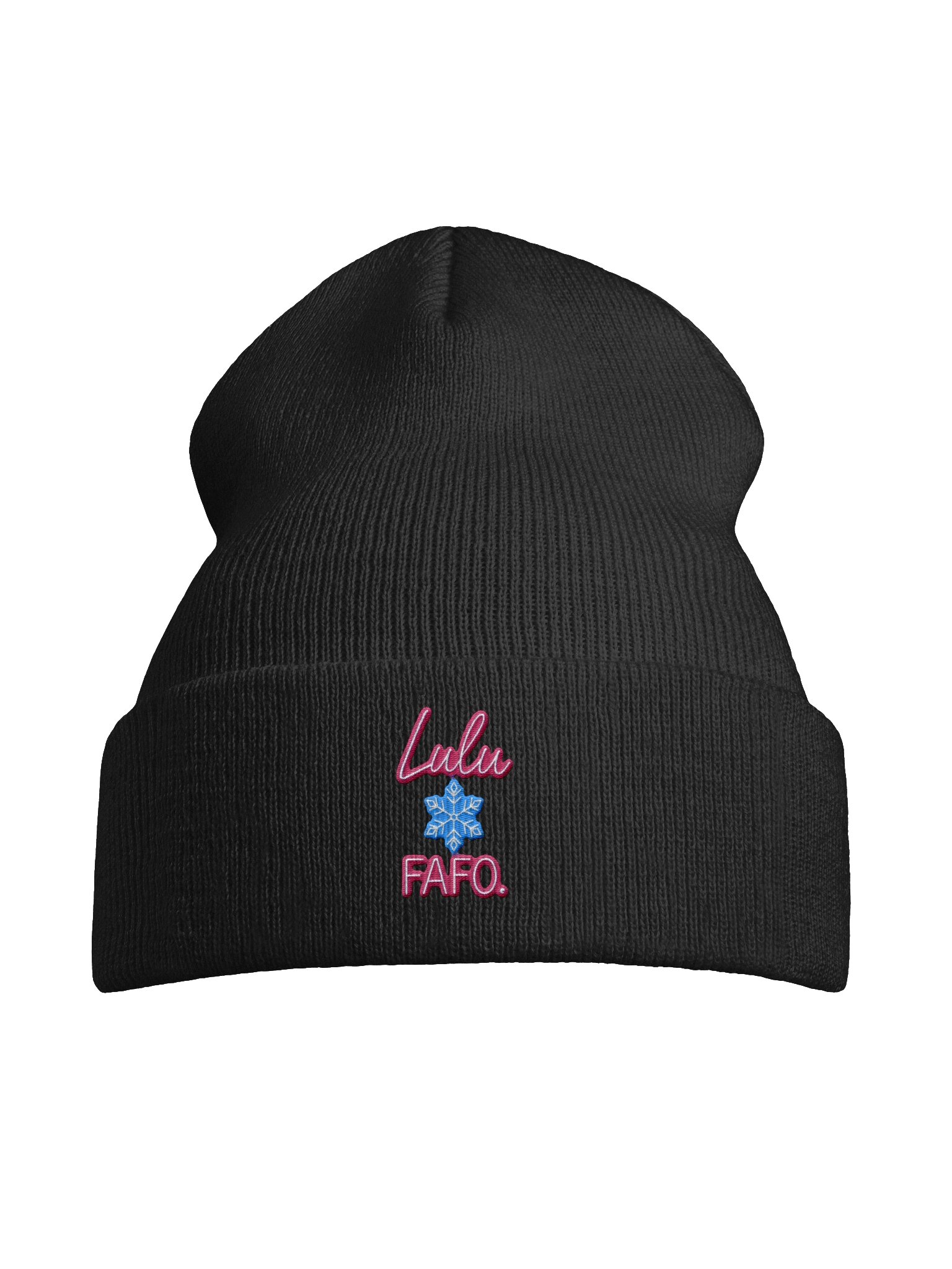 Lulu FAFO Snowflake Beanie product image (7)