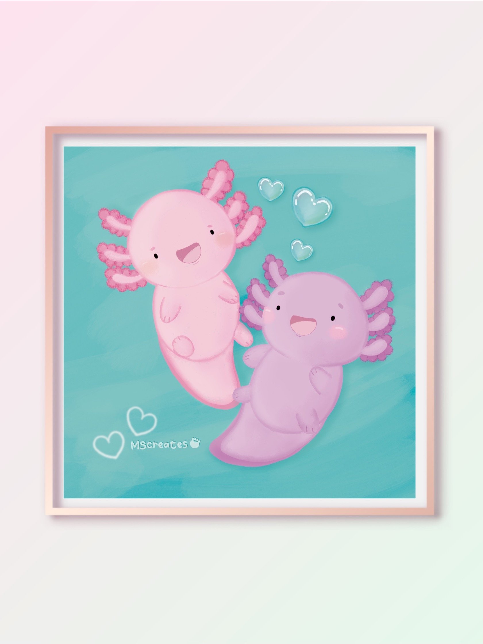 Axolotl Print product image (4)