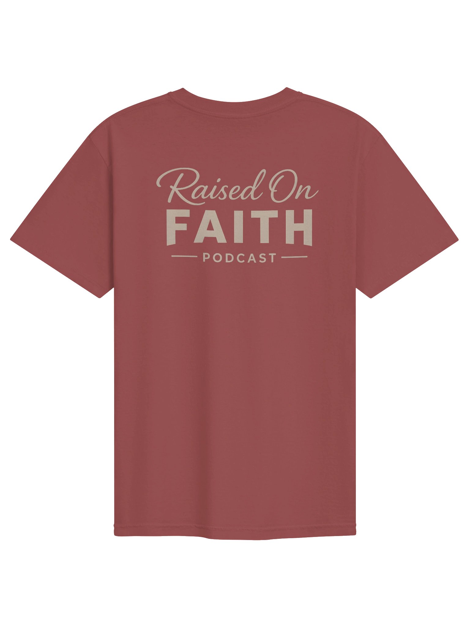 Raised on Faith Tee - Brick/Cream product image (2)