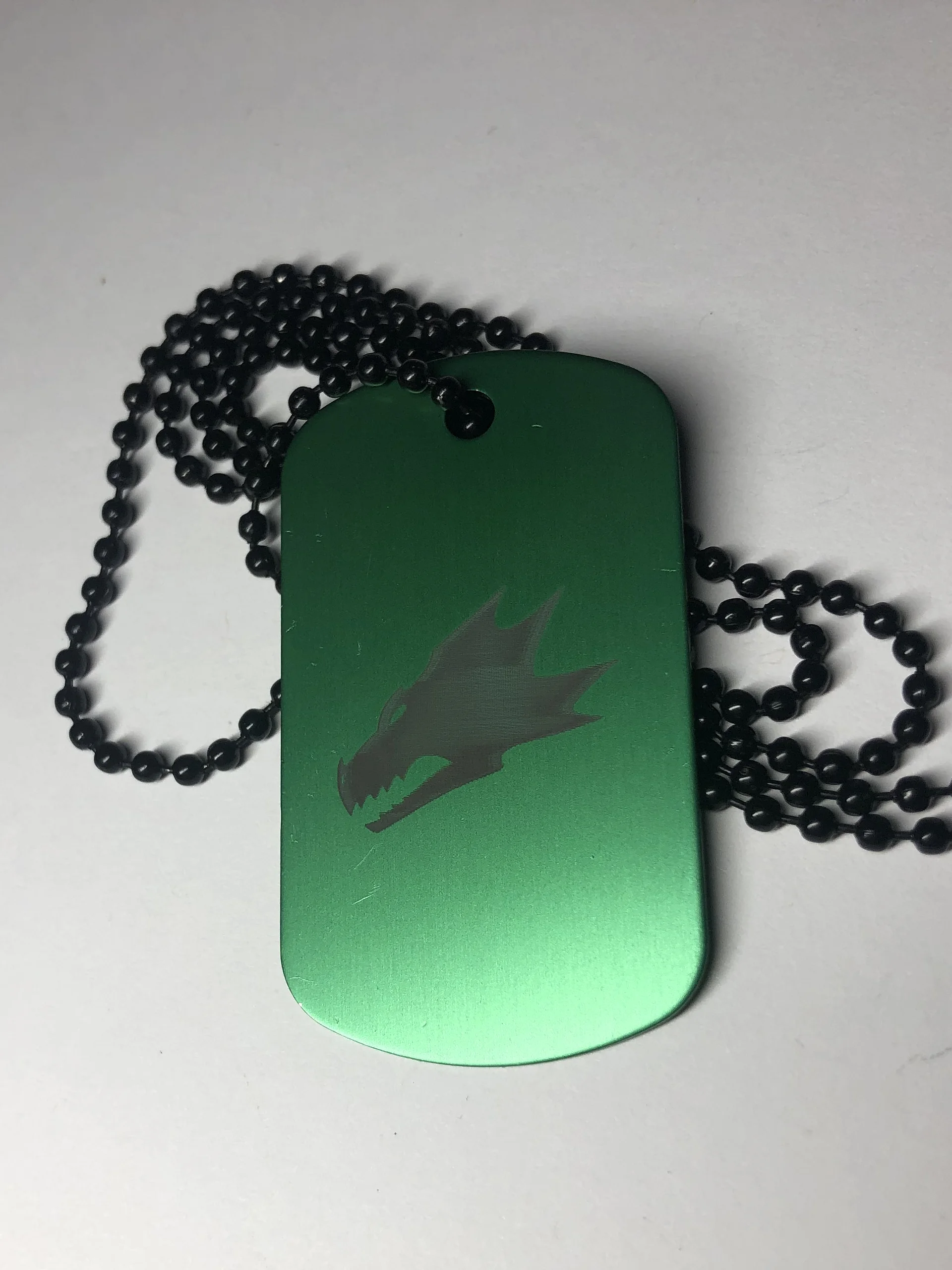 FLAME WITHIN - Engraved Dog Tag Pendant Necklace product image (2)