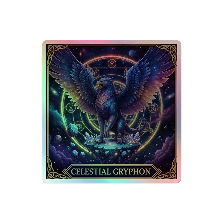 Celestial Gryphon Holographic Sticker Sheet product image (2)