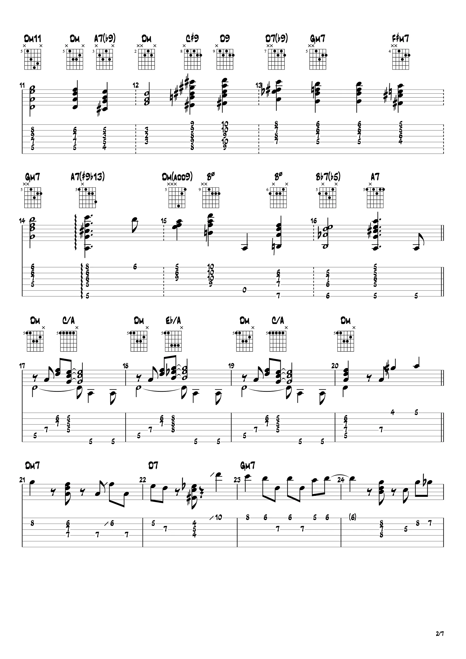 [Transcription GP] I Will Wait For You - Barney Kessel product image (3)