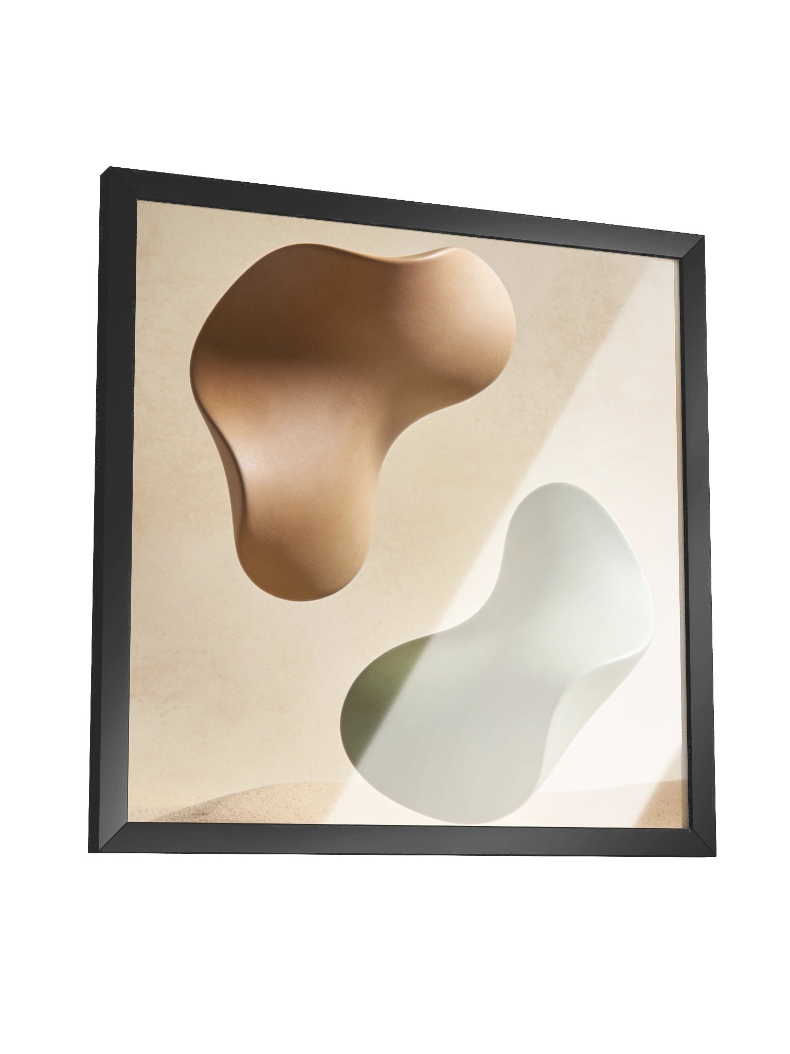 Desert Harmony: Abstract Earth Tones Wall Art- 46×46 cm product image (7)