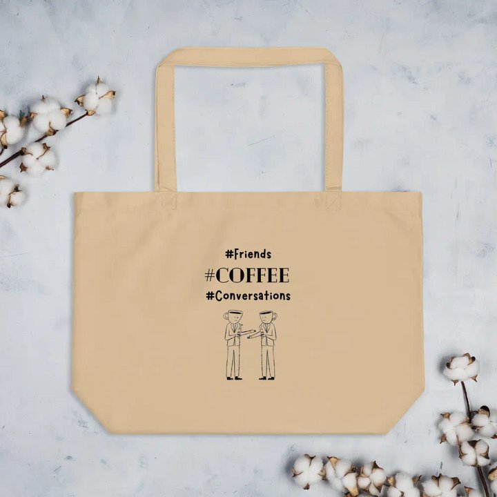 Coffee Conversations Stick Figure Tote product image (2)