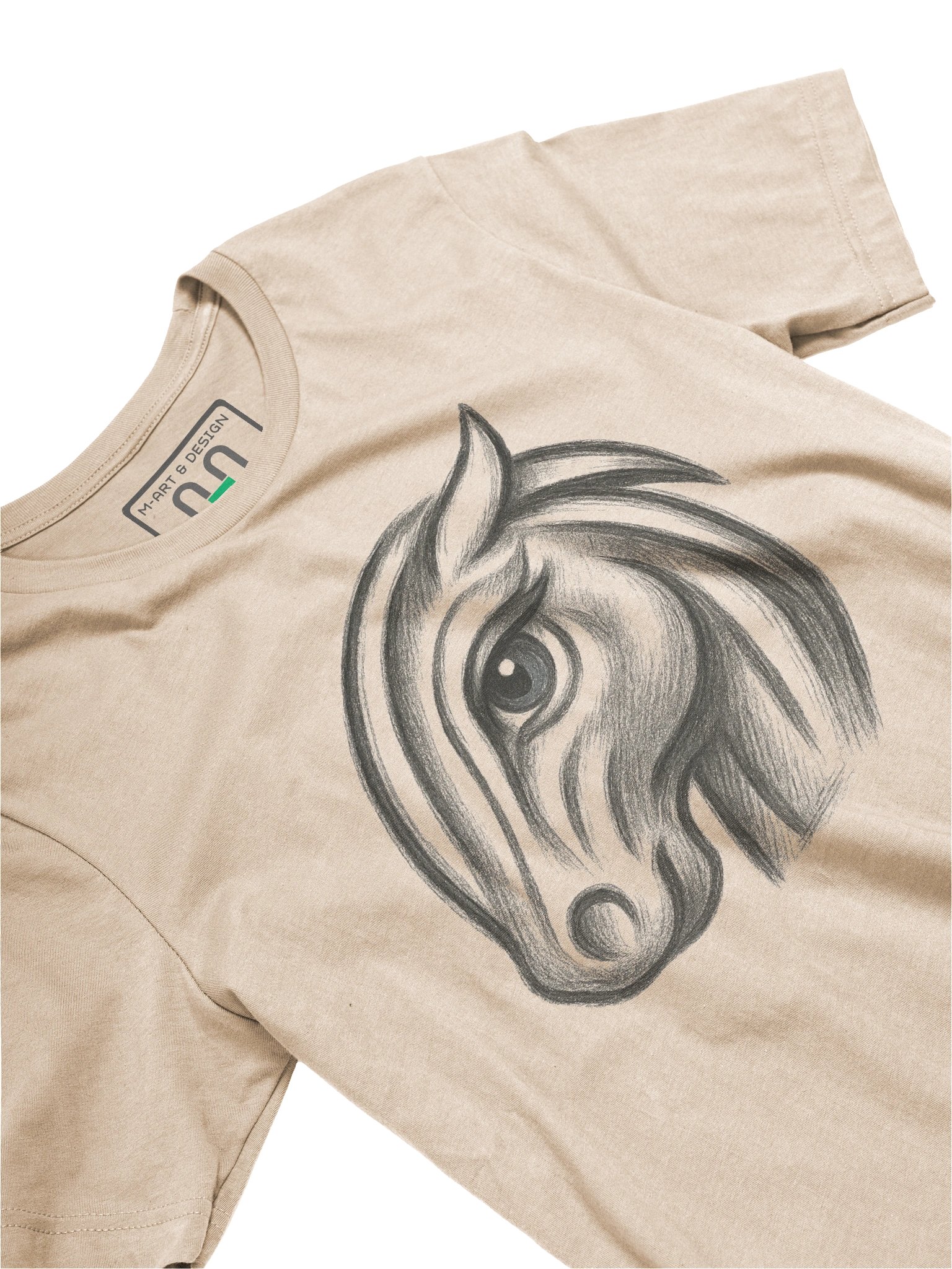 Heerup-Inspired Surreal Horse Art T-Shirt – Danish Artist Tribute DTG Print - by M-Art and Design product image (2)