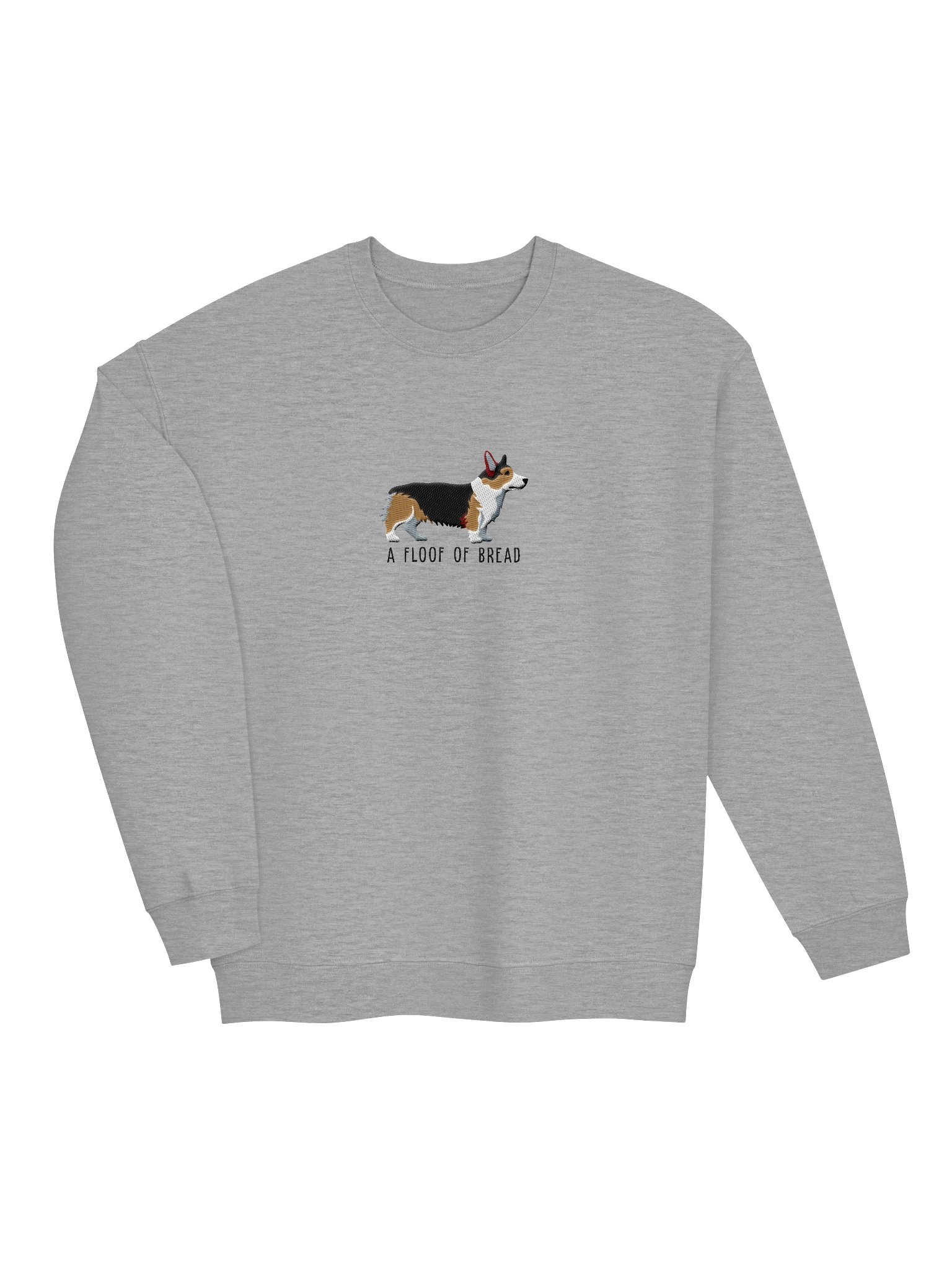 A Floof of Bread Sweatshirt (Embroidered) of a Pembroke Welsh Corgi(Sable) product image (6)