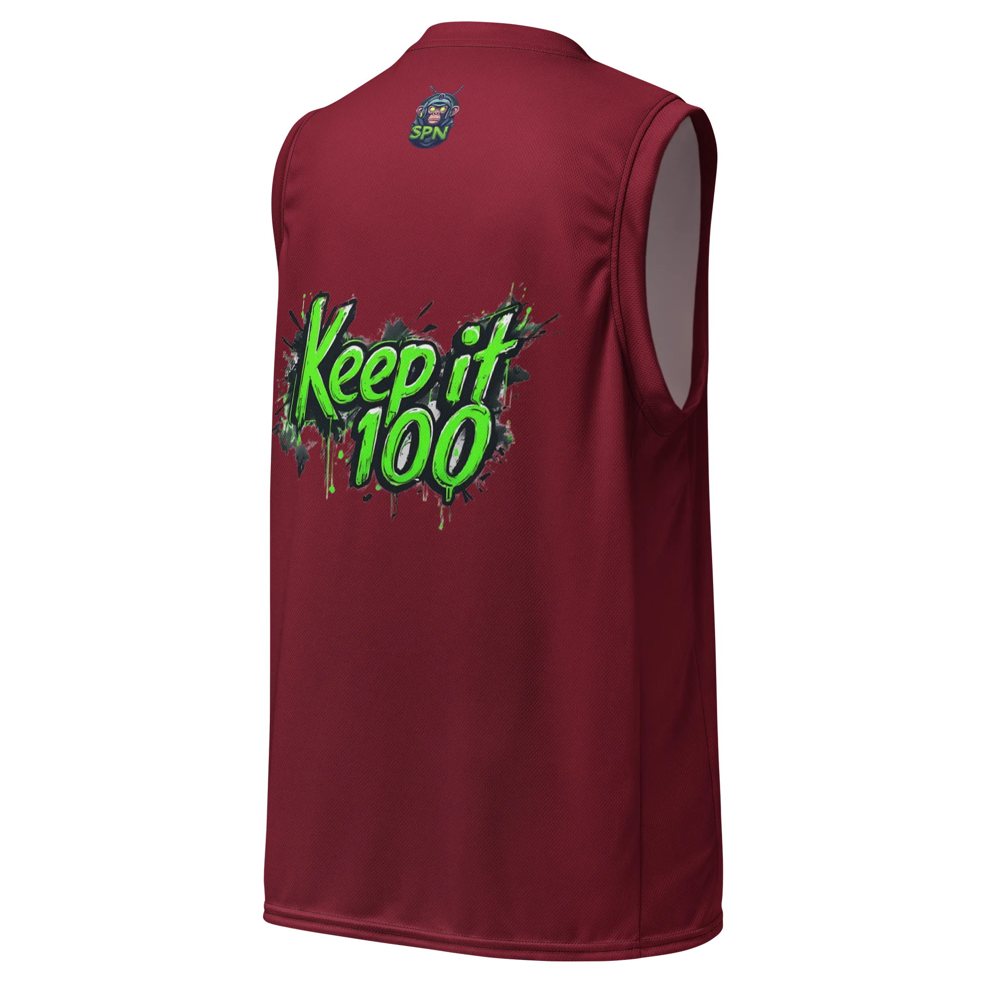 Graffiti What's The Word Unisex Basketball Jersey product image (3)