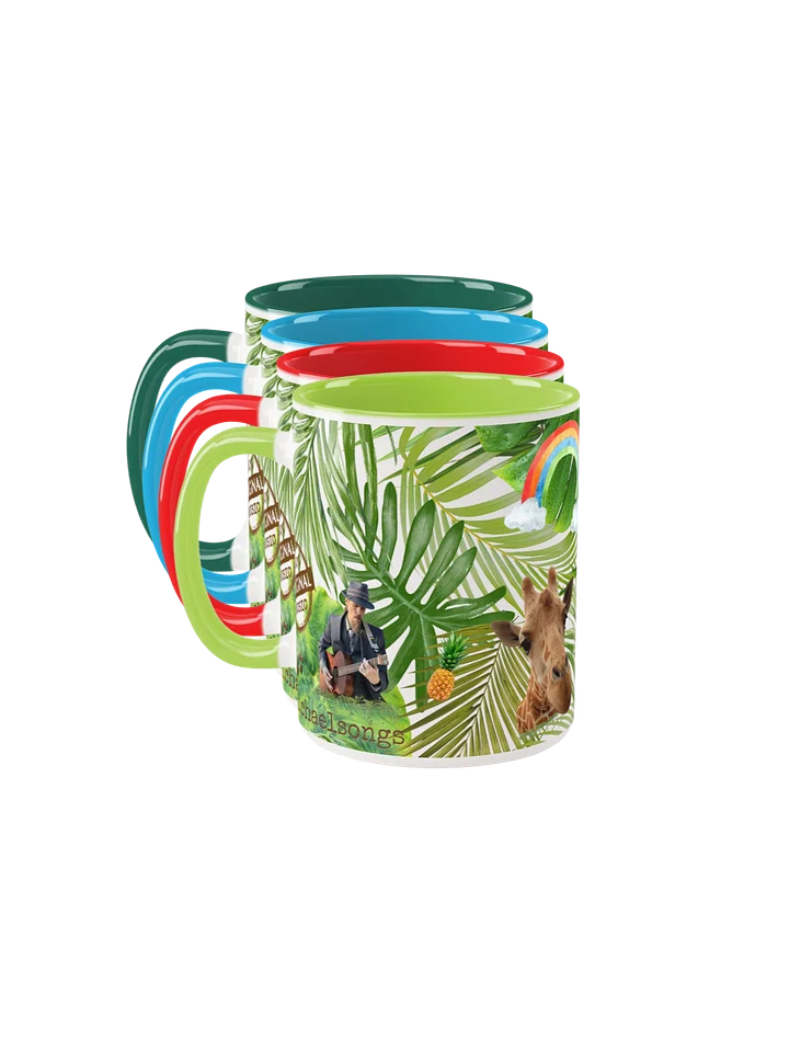 ceramic mug with exclusive tropical pattern (2 sizes!) product image (1)