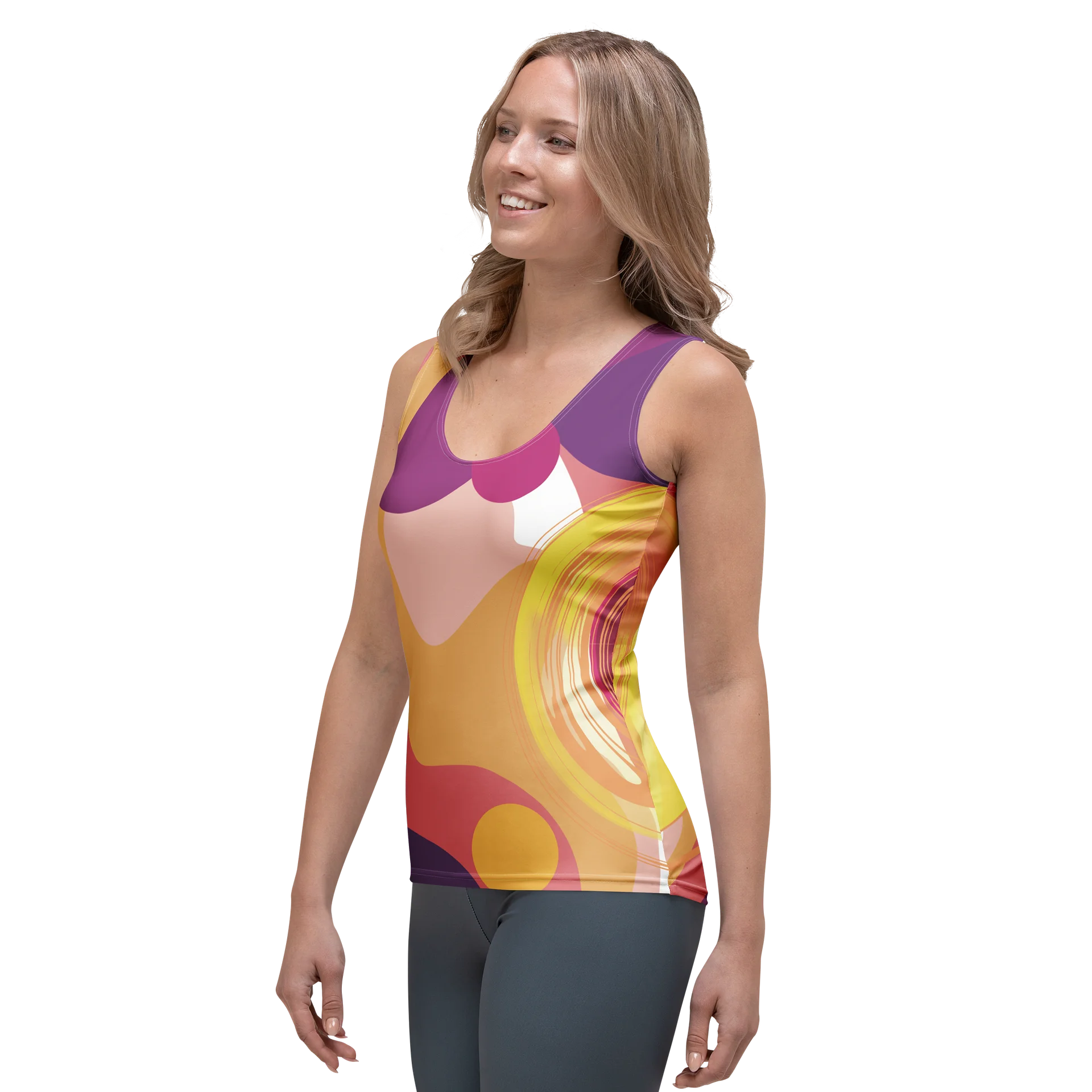 Activewear Tanktop „Artistic Flow“ – Elastisches Sport-Top product image (5)
