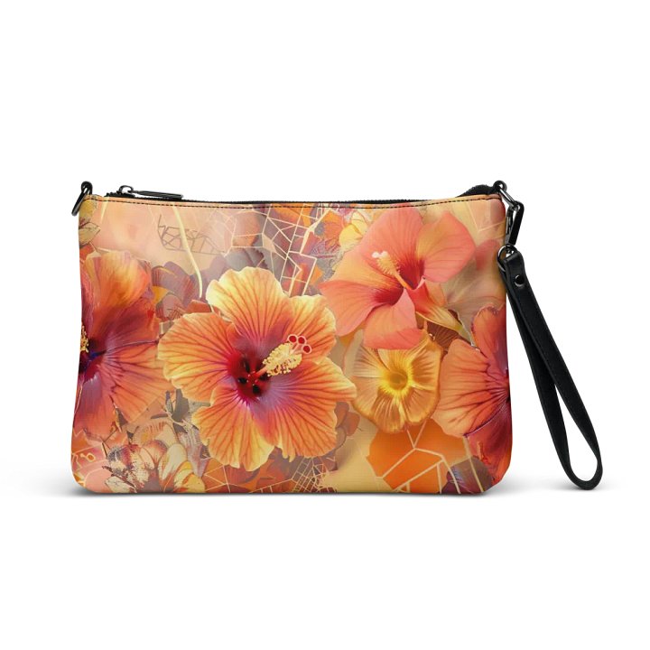 Golden Hibiscus Dreams Crossbody Bag product image (1)
