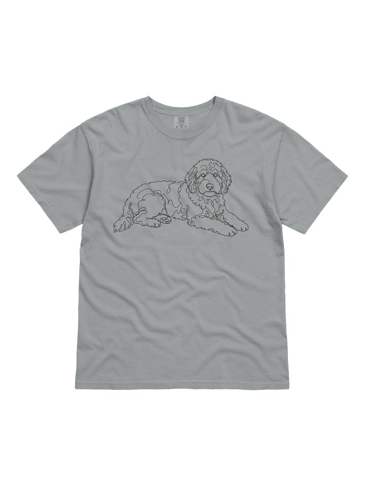 Bernedoodle Line Art Comfort Colors Unisex Tee product image (6)