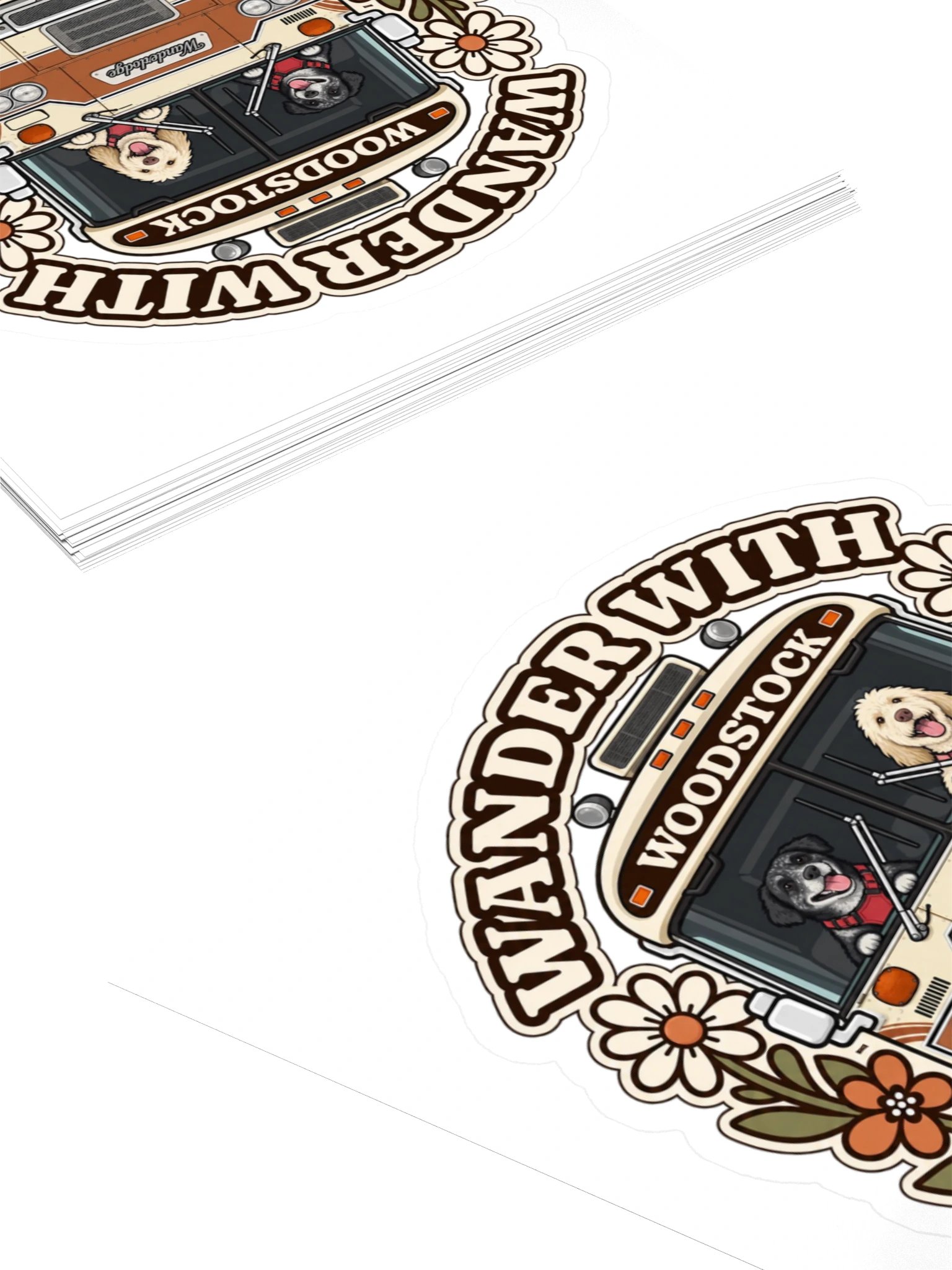 Woodstock Wildflower Sticker — Ember & Rain product image (4)
