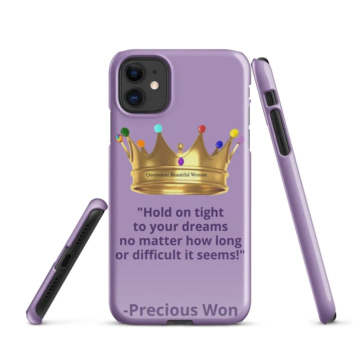 Queendom Beautiful Women iPhone® Snap Case (Lavender/Alexandrite) product image (1)