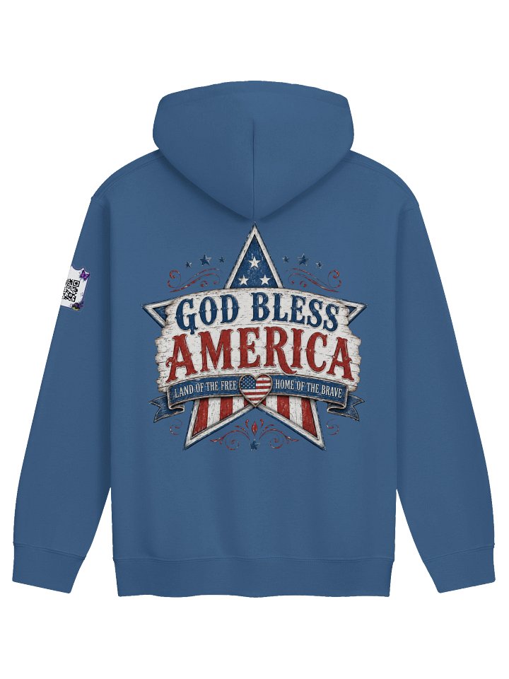 God Bless America (3) Hoodie w/QR product image (1)