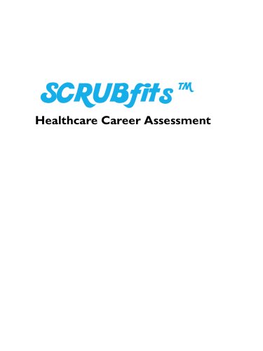 SCRUBfits™ Healthcare Career Assessment product image (1)