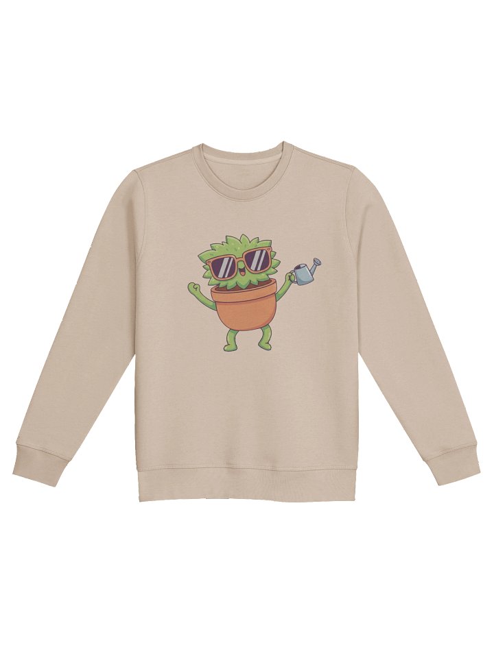 Sunny Plant Pot Cartoon Unisex Sweatshirt product image (5)