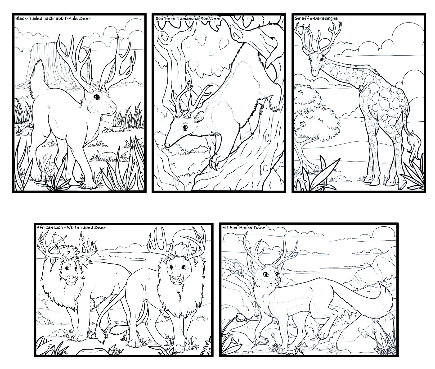 Alternate Evolution: An Antler Anthology Coloring Book product image (2)