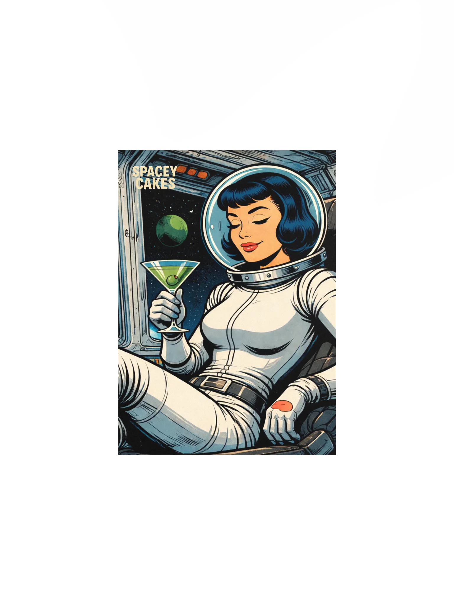 Glenda - Spacey Cakes Space Lounge Art Print product image (3)