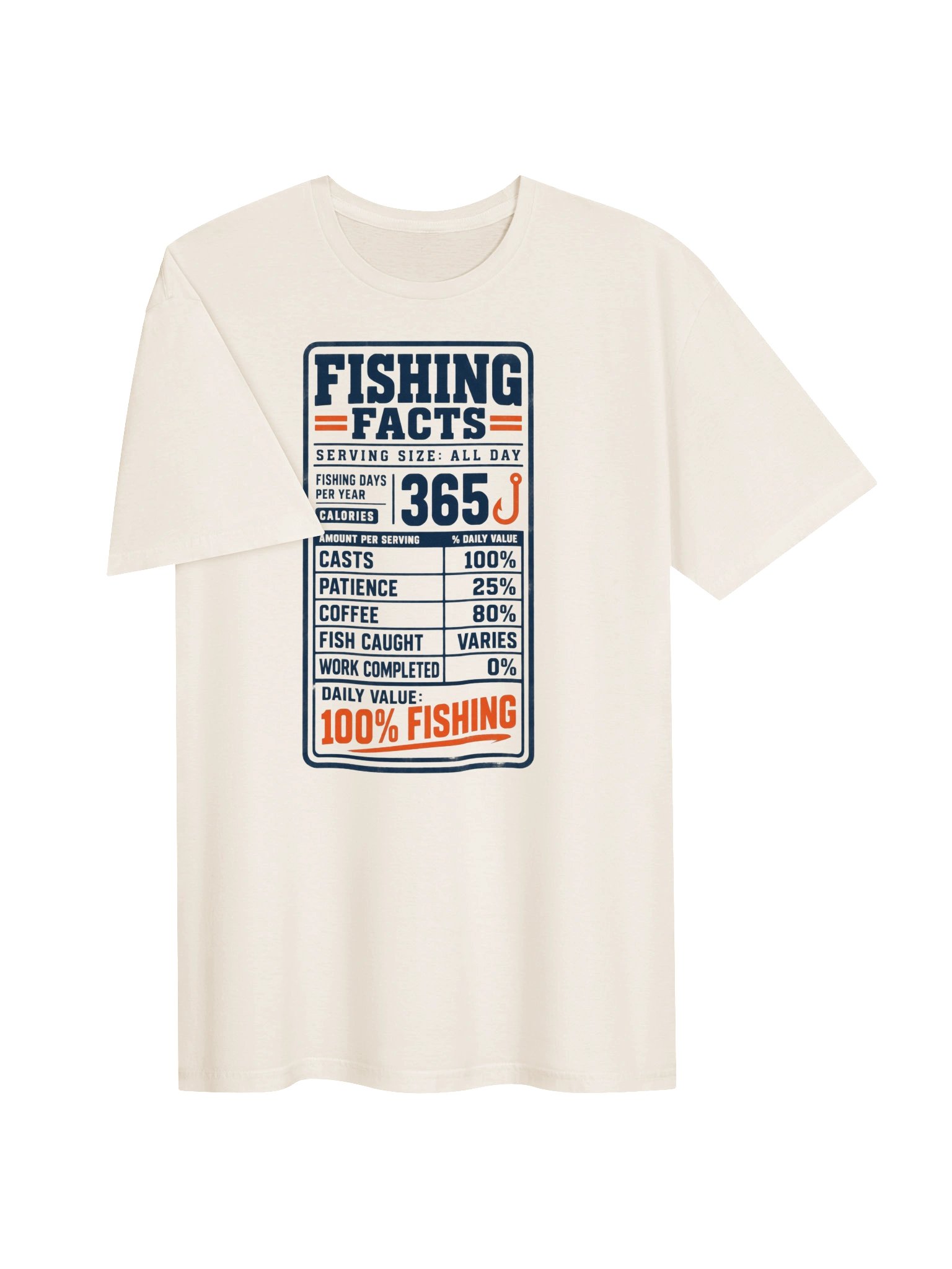 Daily Value: 100% Fishing T-Shirt product image (3)