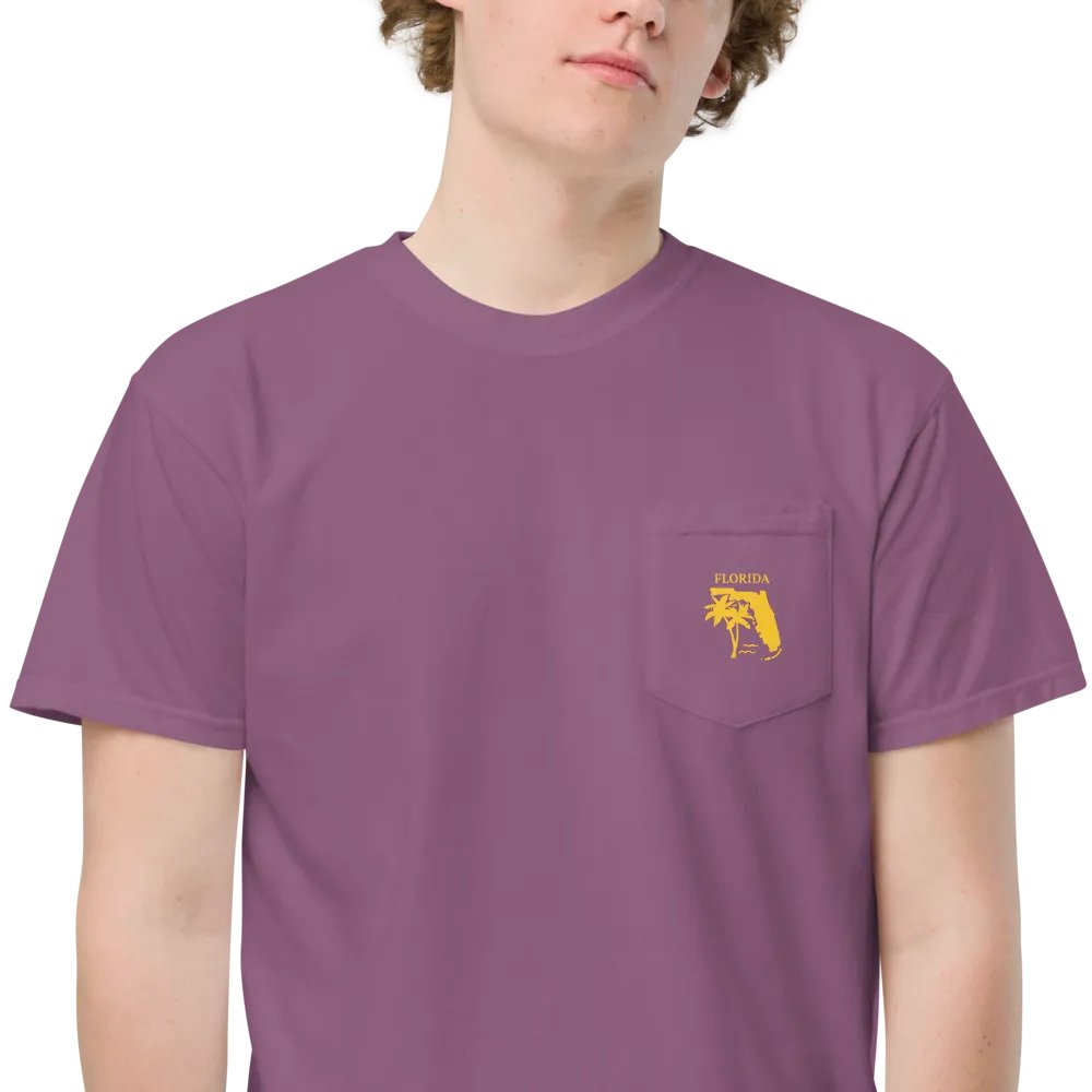 "Lido" Beach Pocket Tee Front & Back product image (10)