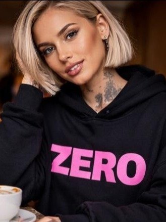 Bold Pink 'ZERO' Unisex Hoodie product image (3)