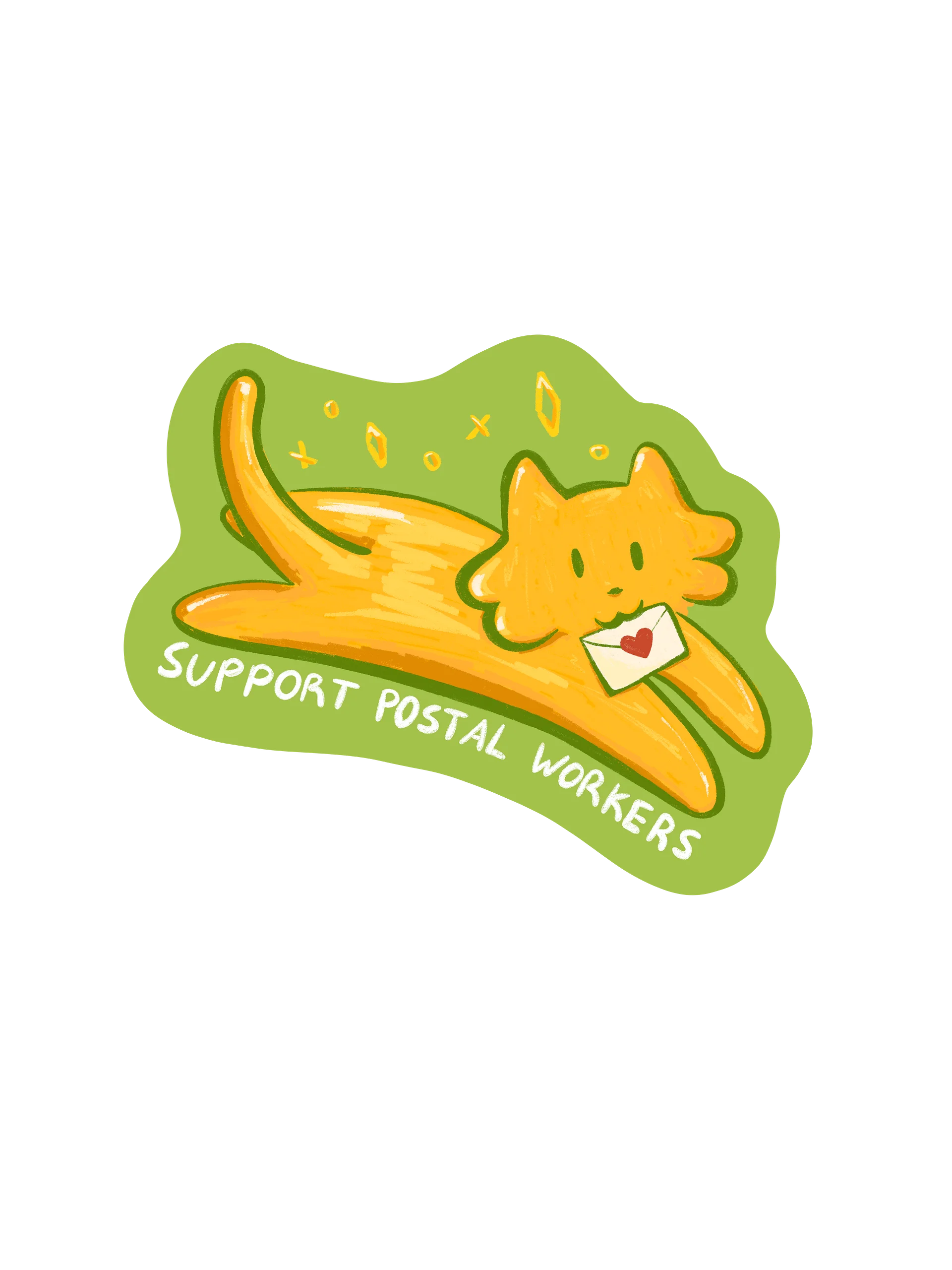 Support the Post Office Cat Sticker product image (1)