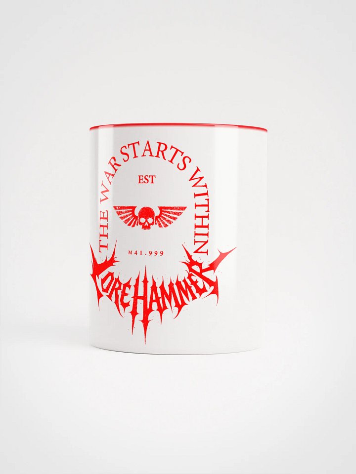 WAR WITHIN CERAMIC MUG - WHITE/RED product image (1)