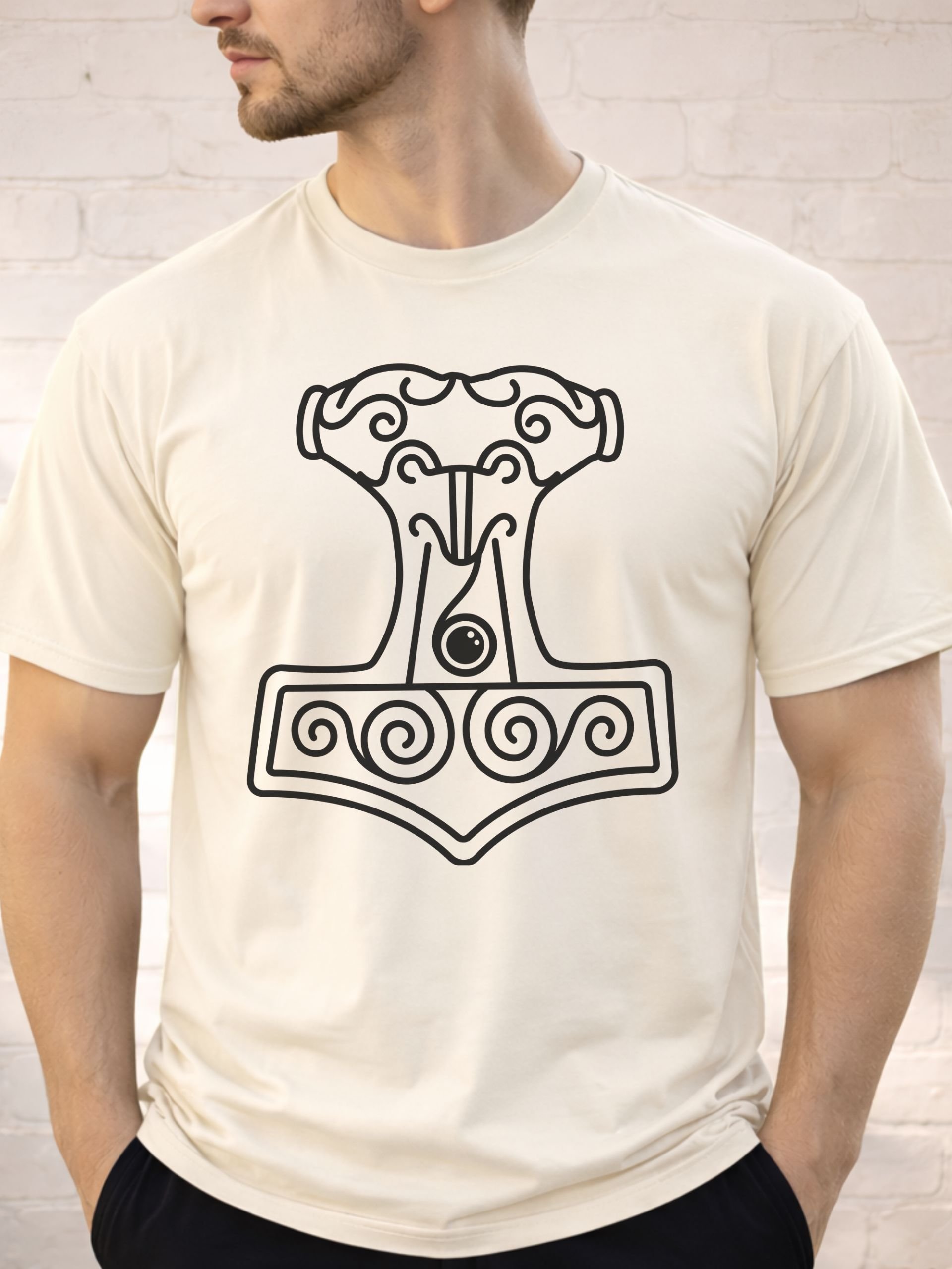 Mjolnir Viking design from Scania - Comfort Colors Heavyweight Unisex Cotton T-shirt product image (36)