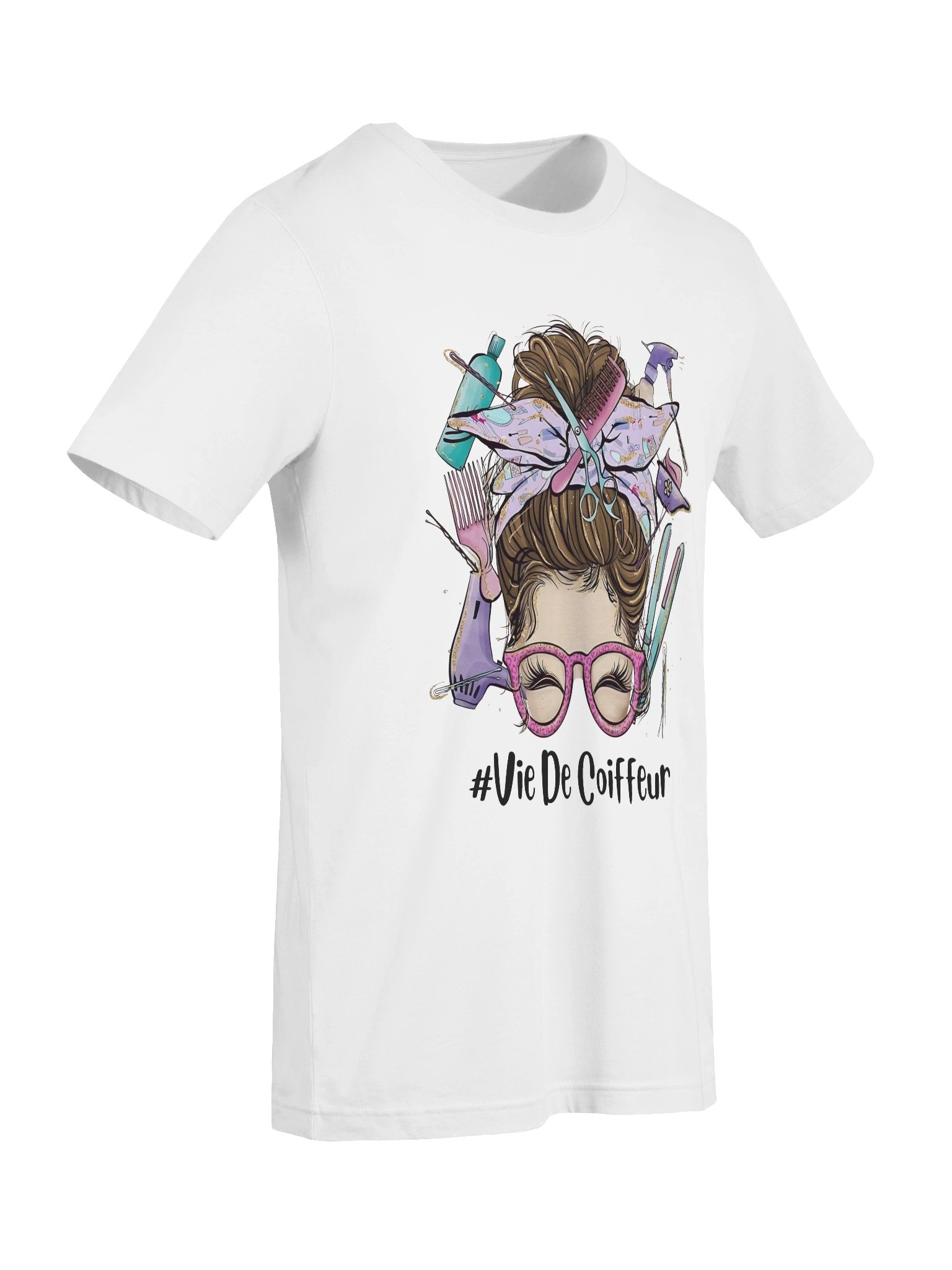 T-shirt #VieDeCoiffeur – Le Style des Passionnés de Coiffure product image (113)
