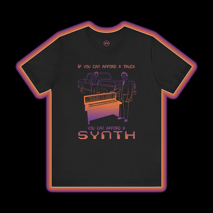 Synthesizer Collector T-Shirt - You Can Afford a Synth (Eurorack Modular GAS) product image (1)