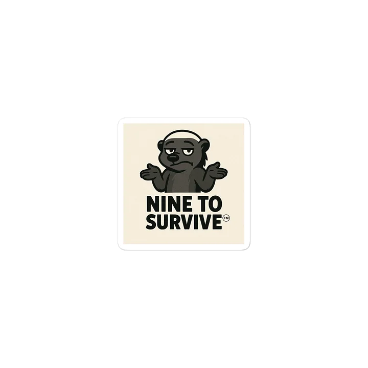 Nine to Survive Logo Sticker product image (2)