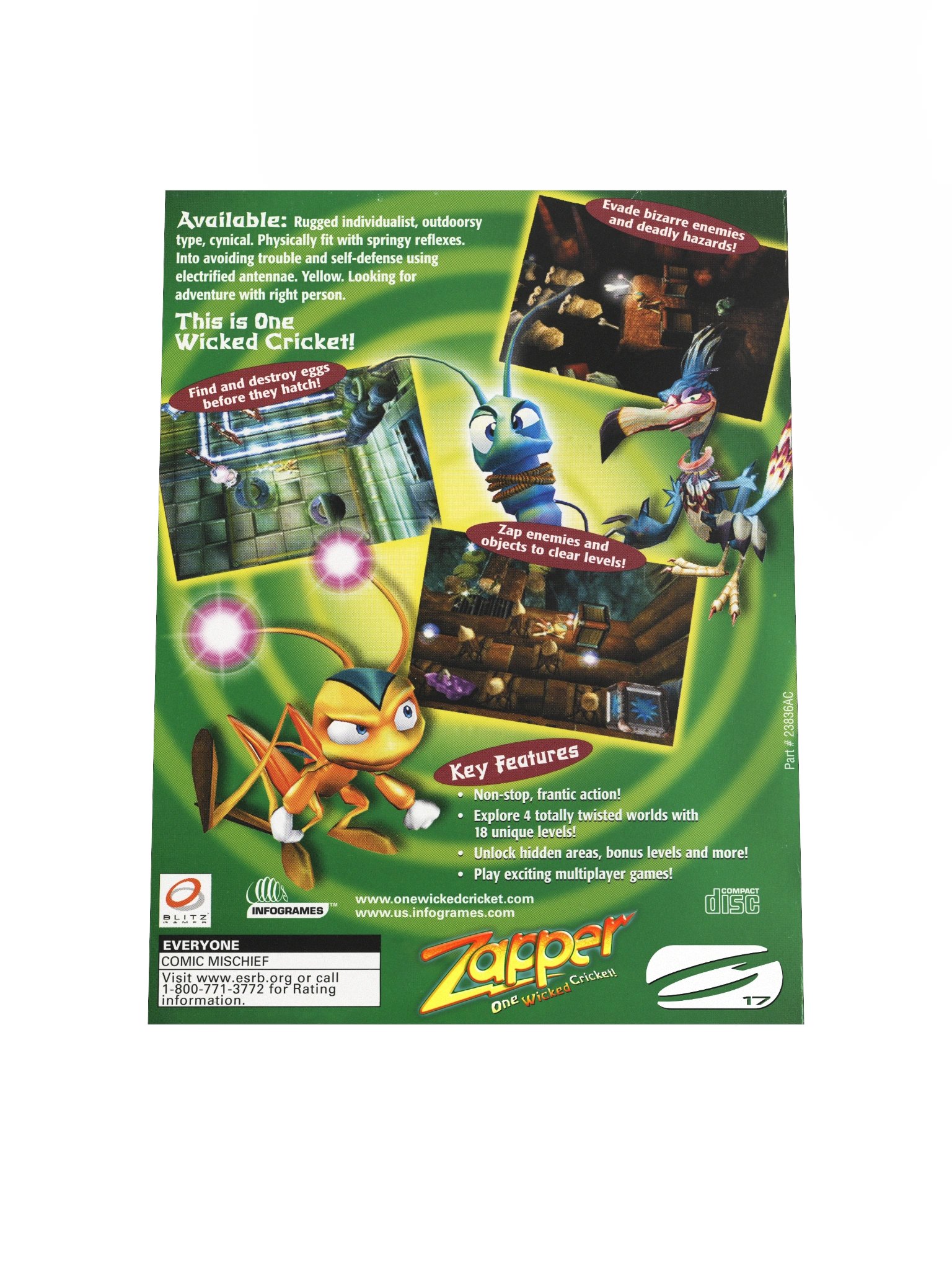 Zapper! One Wicked Cricket - Promotional Poster/Flyer product image (4)