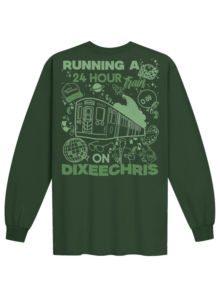 24hr Train Long Sleeve - Green product image (1)
