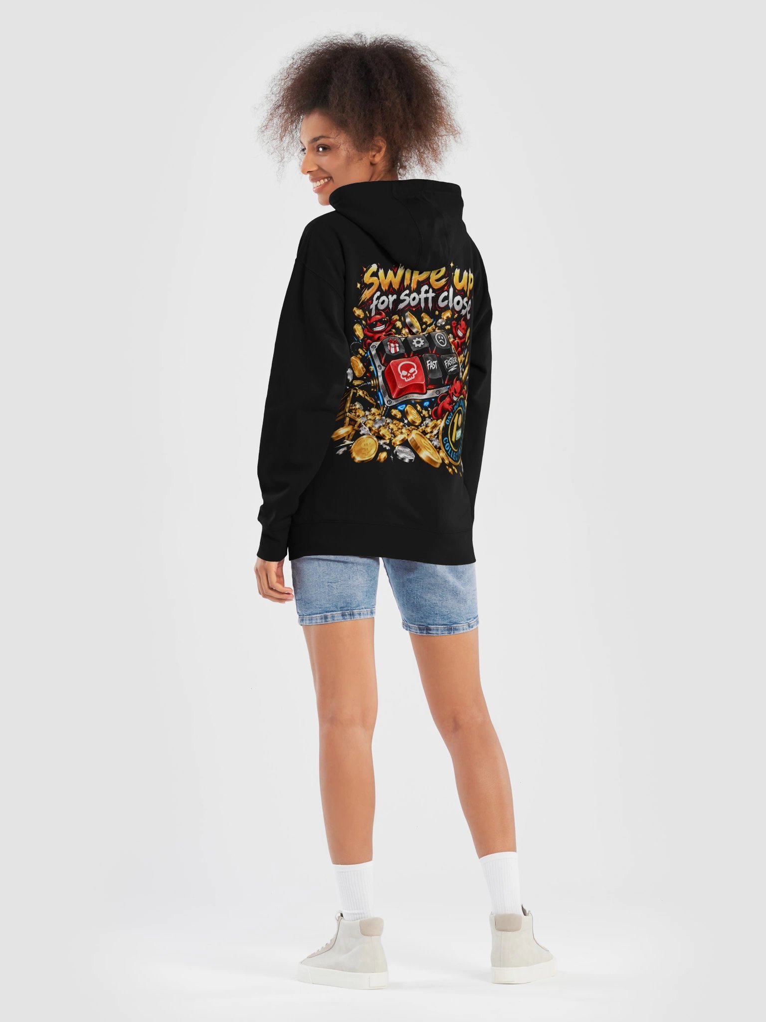 Swipe Up For Soft Close Premium Hoodie product image (8)